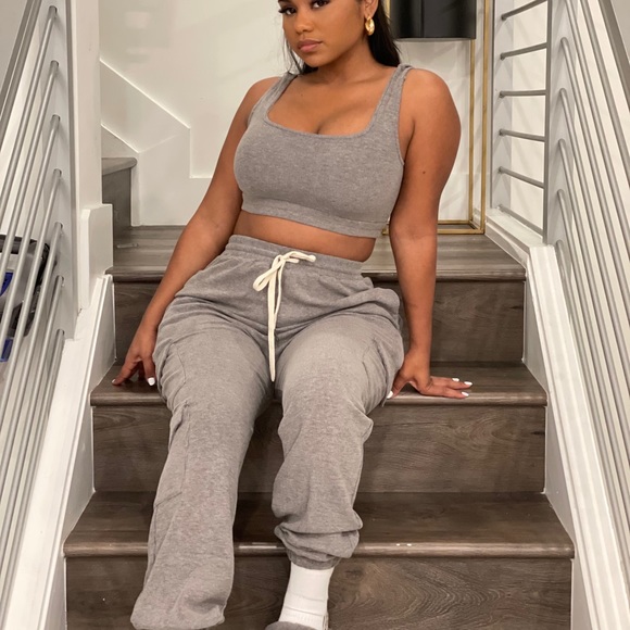 Pants - Sweat suit - gray